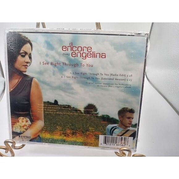 DJ ENCORE Feat. Engelina - I See Right Through You 2 TRACK CD SEALED BRAND NEW! - Picture 2 of 4
